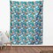 Christmas Fabric by The Yard, Santa Claus Themed Pattern Merry Christmas Jolly Present Cartoon Art Motifs, Decorative Fabric for Upholstery and Home Accents, 1 Yard, Blue